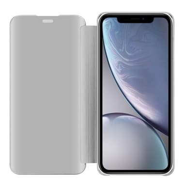 Suojakuori iPhone XR Lompakkokotelo (Hopea)