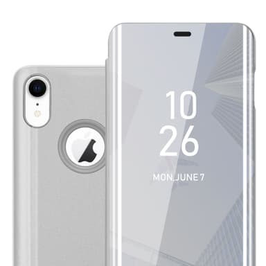Suojakuori iPhone XR Lompakkokotelo (Hopea)