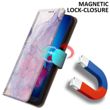Huawei P20 Suojakuori Lompakkokotelo (Violetti)