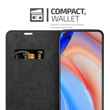 Oppo Reno4 PRO Suojakuori Lompakkokotelo (Ruskea)