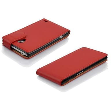 LG L70 (1. SIM) Suojakuori Lompakkokotelo (Punainen)