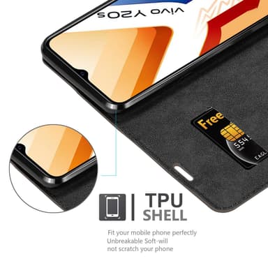Vivo Y20s Suojakuori Lompakkokotelo (Ruskea)