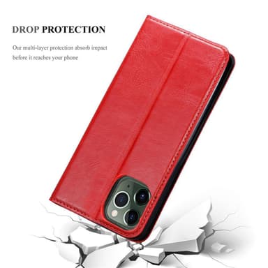 iPhone 12 / 12 PRO Suojakuori Lompakkokotelo (Punainen)