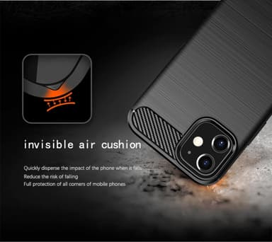Suojakuori iPhone 12 MINI Kotelo (Musta)