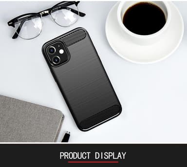 Suojakuori iPhone 12 MINI Kotelo (Musta)
