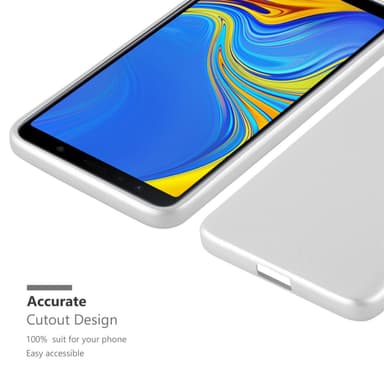 Samsung Galaxy A7 2018 Suojakuori Kotelo (Hopea)
