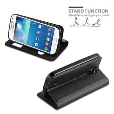 Lompakkokotelo Samsung Galaxy S4 MINI Case (Musta)