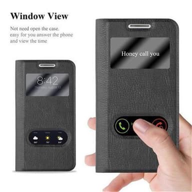 Lompakkokotelo Samsung Galaxy S4 MINI Case (Musta)