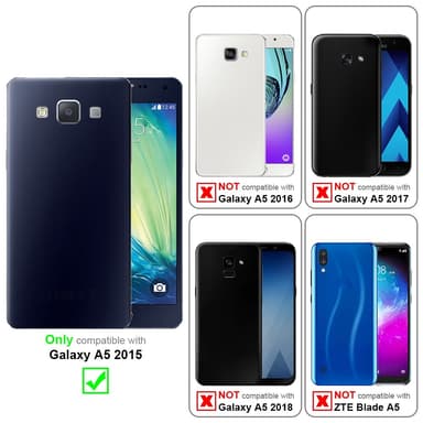 Samsung Galaxy A5 2015 Suojakuori Kotelo (Musta)