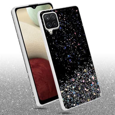 Samsung Galaxy A12 / M12 Suojakuori Kotelo (Musta)