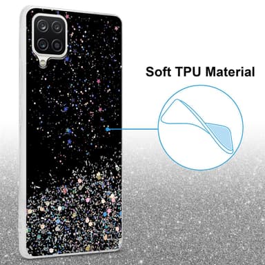 Samsung Galaxy A12 / M12 Suojakuori Kotelo (Musta)
