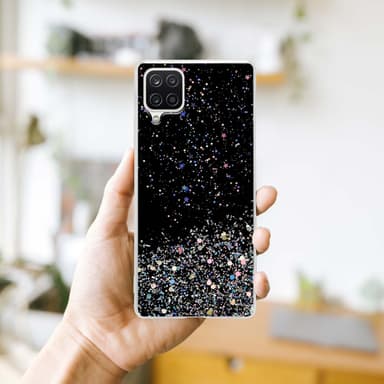 Samsung Galaxy A12 / M12 Suojakuori Kotelo (Musta)