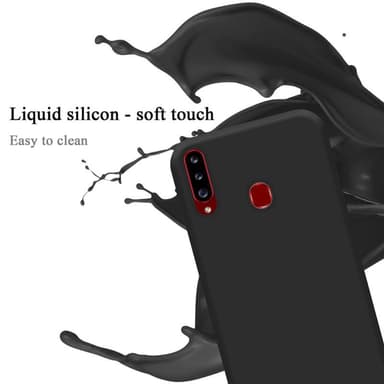 Samsung Galaxy A20s Suojakuori Kotelo Case (Musta)