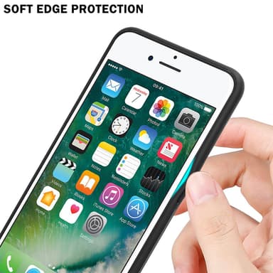 Suojakuori iPhone 7 / 7S / 8 / SE 2020 Kotelo (Musta)