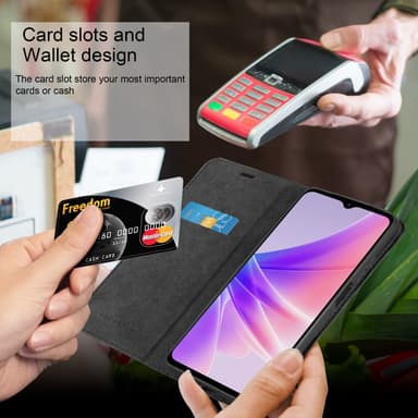 Samsung Galaxy S23 Suojakuori Lompakkokotelo (Musta)