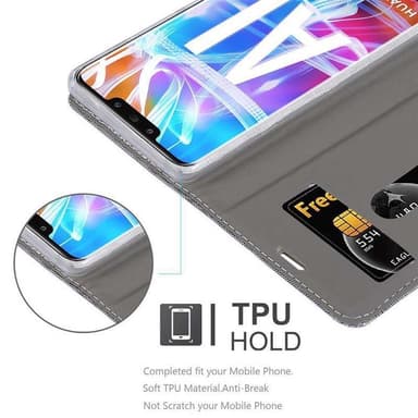 Huawei MATE 20 LITE Suojakuori Lompakkokotelo (harmaa)