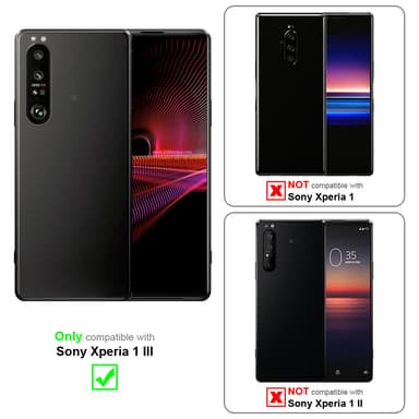 Sony Xperia 1 III Suojakuori Lompakkokotelo (harmaa)