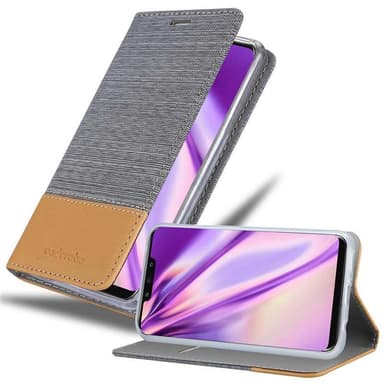 Huawei MATE 20 LITE Suojakuori Lompakkokotelo (harmaa)