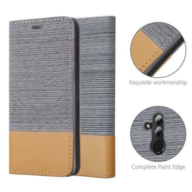 Huawei MATE 20 LITE Suojakuori Lompakkokotelo (harmaa)