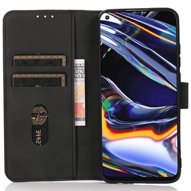 SKALO Motorola Moto G85 5G KHAZNEH Lompakkokotelo PU-nahasta - Musta