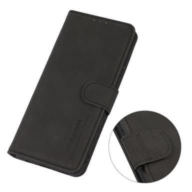 SKALO Motorola Moto G85 5G KHAZNEH Lompakkokotelo PU-nahasta - Musta
