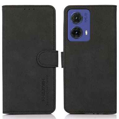SKALO Motorola Moto G85 5G KHAZNEH Lompakkokotelo PU-nahasta - Musta