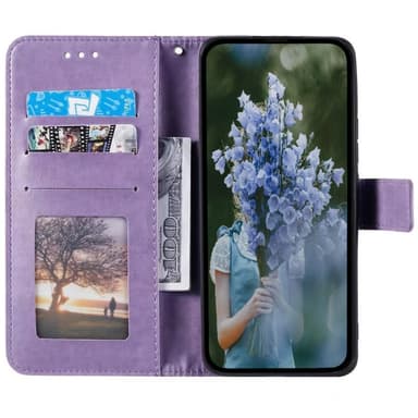 SKALO Motorola Moto G85 5G Mandala lompakkokotelo - Violetti