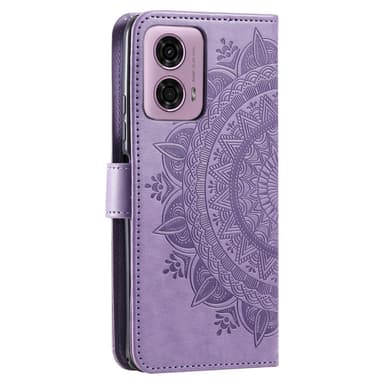 SKALO Motorola Moto G85 5G Mandala lompakkokotelo - Violetti