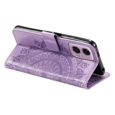SKALO Motorola Moto G85 5G Mandala lompakkokotelo - Violetti