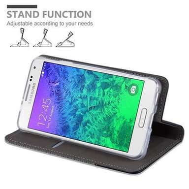 Samsung Galaxy ALPHA Suojakuori Lompakkokotelo (harmaa)