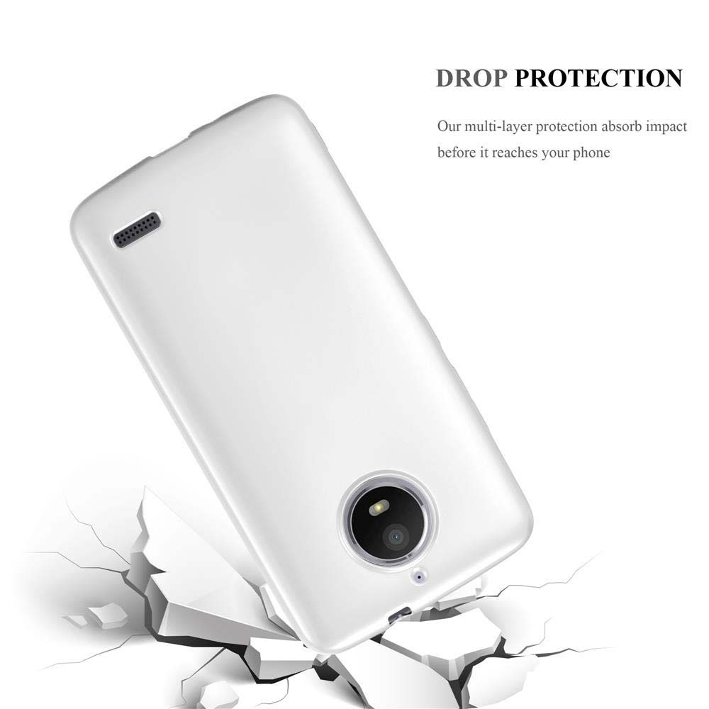 Motorola MOTO E4 Suojakuori Kotelo (Hopea)