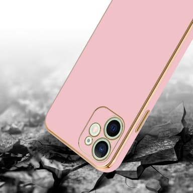 iPhone 12 Suojakuori Case Cover (Vaaleanpunainen)