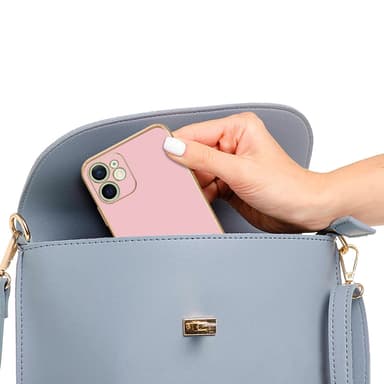 iPhone 12 Suojakuori Case Cover (Vaaleanpunainen)