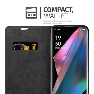 Oppo FIND X3 PRO Suojakuori Lompakkokotelo (Punainen)