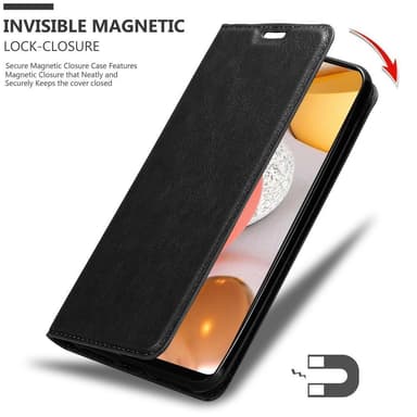 Samsung Galaxy A42 4G Suojakuori Lompakkokotelo (Musta)