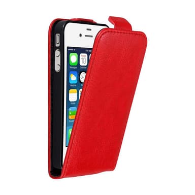 iPhone 4 / 4S Suojakuori Lompakkokotelo (Punainen)
