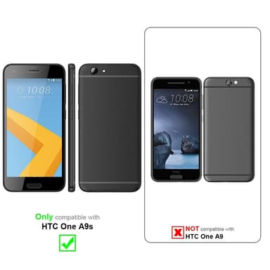 HTC ONE A9S Suojakuori Lompakkokotelo (Punainen)