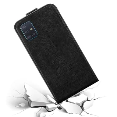 Samsung Galaxy A51 5G Suojakuori Lompakkokotelo (Musta)