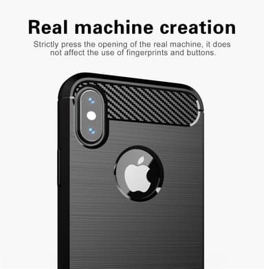 Suojakuori iPhone X / XS Kotelo (Musta)