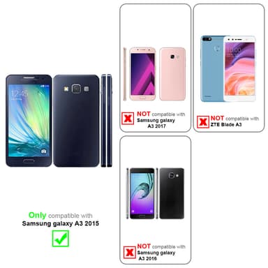 Samsung Galaxy A3 2015 Suojakuori Lompakkokotelo