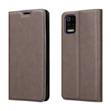 LG K52 / K62 / Q52 Suojakuori Lompakkokotelo (Ruskea)