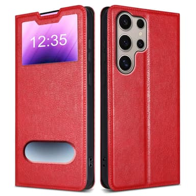 Lompakkokotelo Samsung Galaxy S24 ULTRA Case (Punainen)