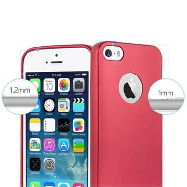 iPhone 5 / 5S / SE 2016 Suojakuori Kotelo (Punainen)