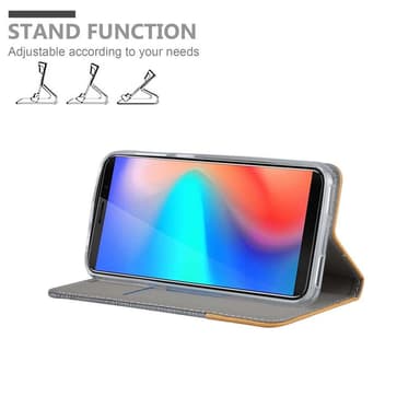 Cubot J3 PRO Suojakuori Lompakkokotelo (harmaa)