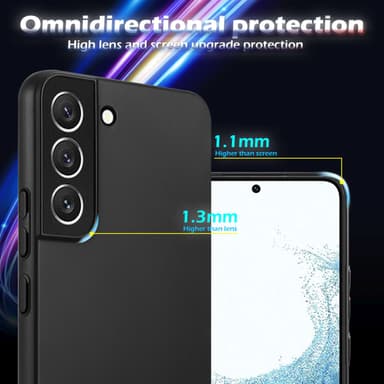Samsung Galaxy S22 PLUS Suojakuori Kotelo Cover (Musta)