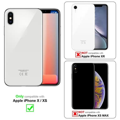 Lompakkokotelo iPhone X / XS Case (Punainen)