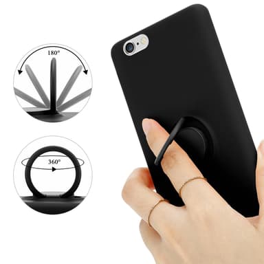 iPhone 6 PLUS / 6S PLUS Suojakuori Kotelo (Musta)