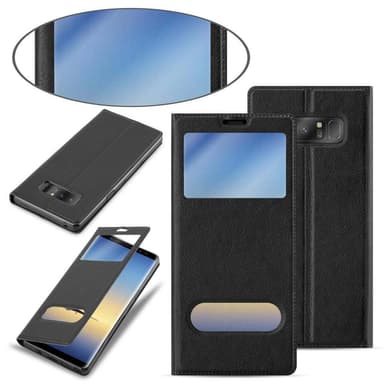 Lompakkokotelo Samsung Galaxy NOTE 8 Case (Musta)