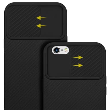 iPhone 6 / 6S Suojakuori Kotelo (Musta)