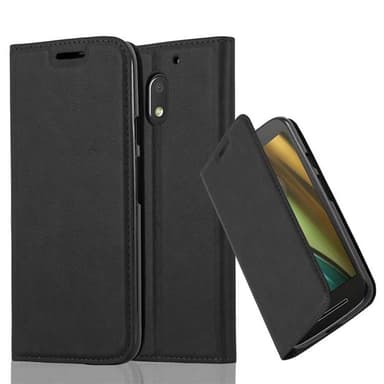 Motorola MOTO E3 Suojakuori Lompakkokotelo (Musta)